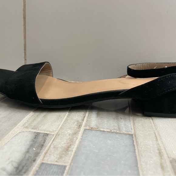 Elegant Black Women's Sandals block heel sz 8 - Picture 7 of 12